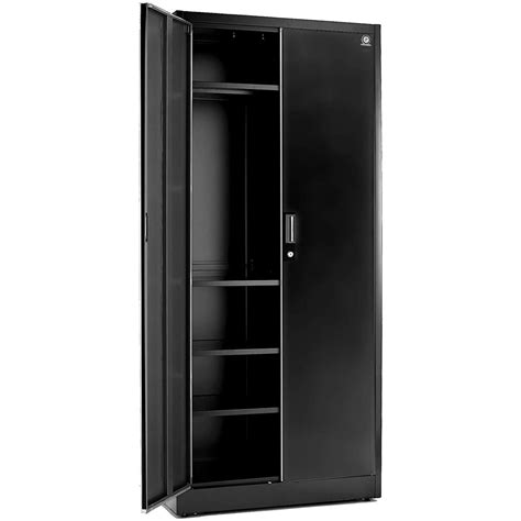 steel storage cabinet 71 tall lockable doors and adjustable shelves|71 tall steel file cabinet.